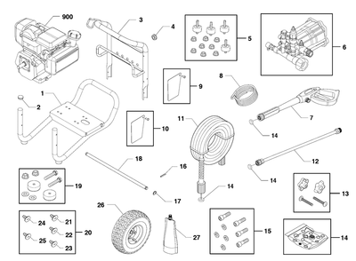 Part Location Diagram of 84002555 Briggs and Stratton HANDLE